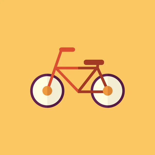 Bisiklet. ulaşım düz simgesi — Stok Vektör