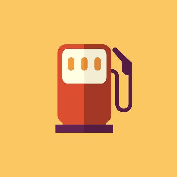 Fuel. Transportation Flat Icon — Stock Vector