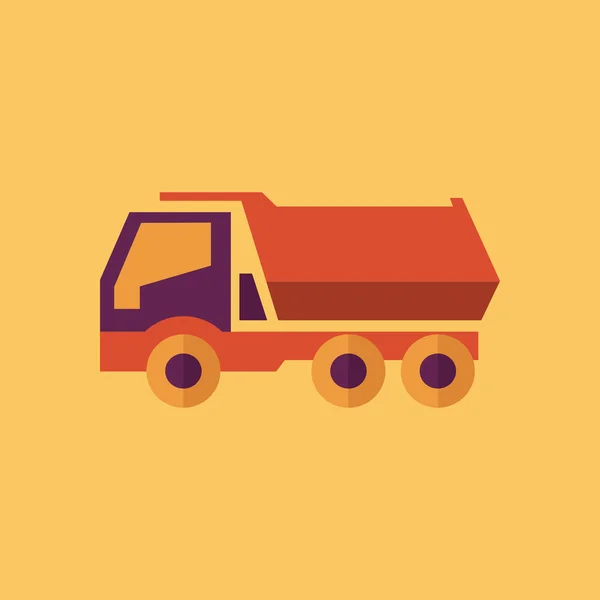 Camión. Transporte Apartamento Icono — Vector de stock