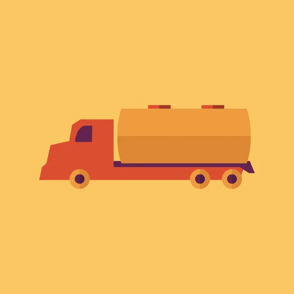 Camión. Transporte Apartamento Icono — Vector de stock