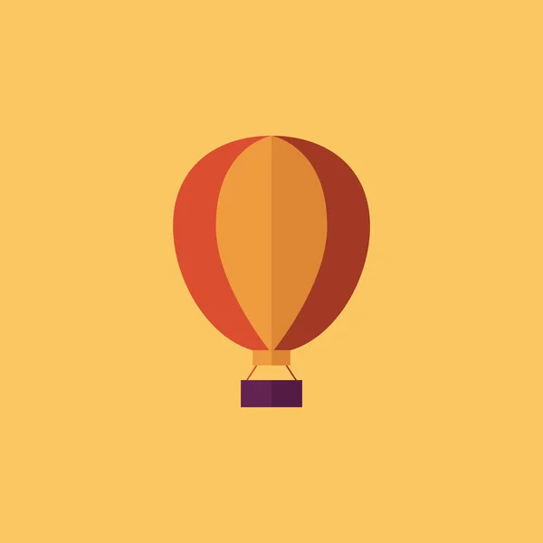 Ballon. vervoer platte pictogram — Stockvector