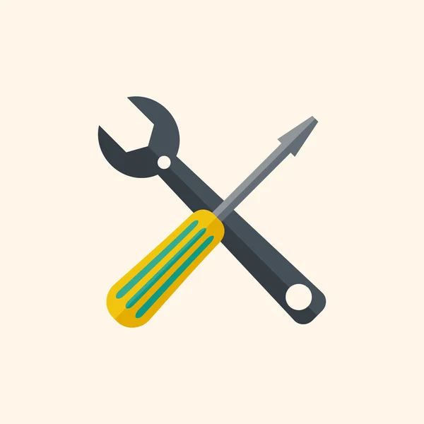 Servicio icono plano — Vector de stock