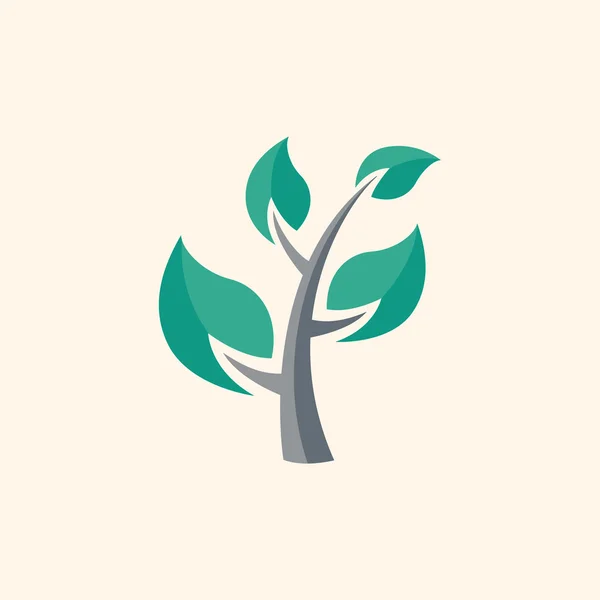 Icono plano del árbol — Vector de stock