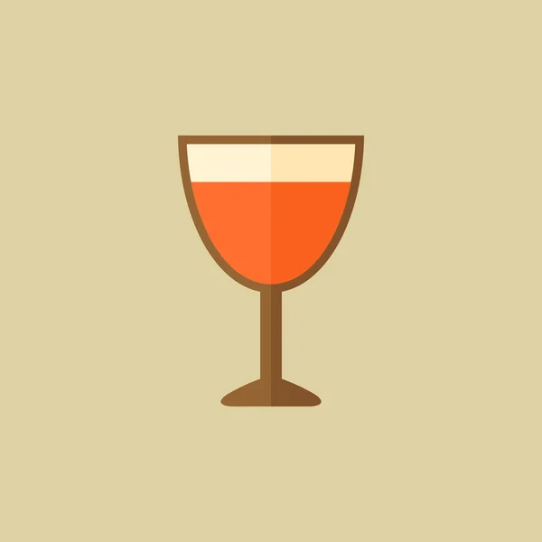 Vin. Food Flat Icon – stockvektor