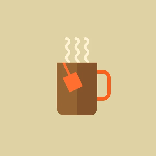 Herbata. napój z płaskim ikona — Wektor stockowy