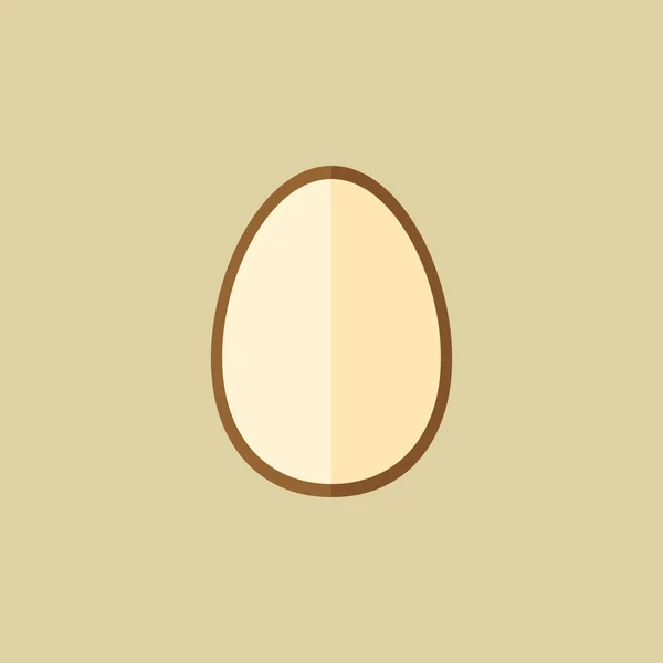 Egg. Food Flat Icon — Stock Vector