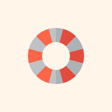 Lifebuoy. seyahat düz simgesi