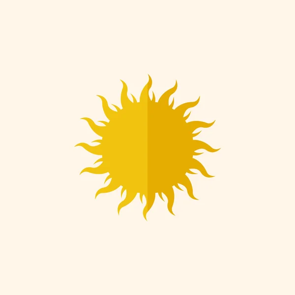 Sun Flat Icon — Stock Vector