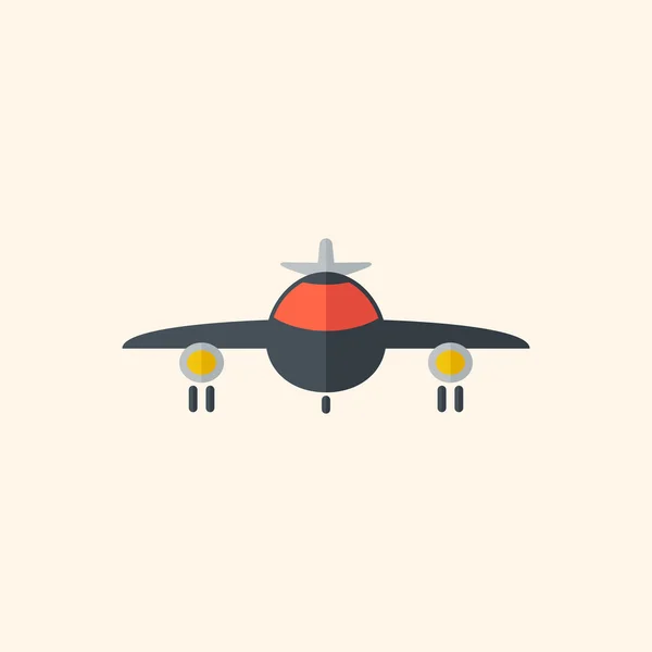 Airplane. Travel Flat Icon — Stock Vector