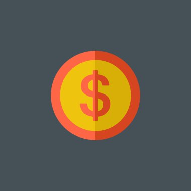 düz dolar işareti simgesi