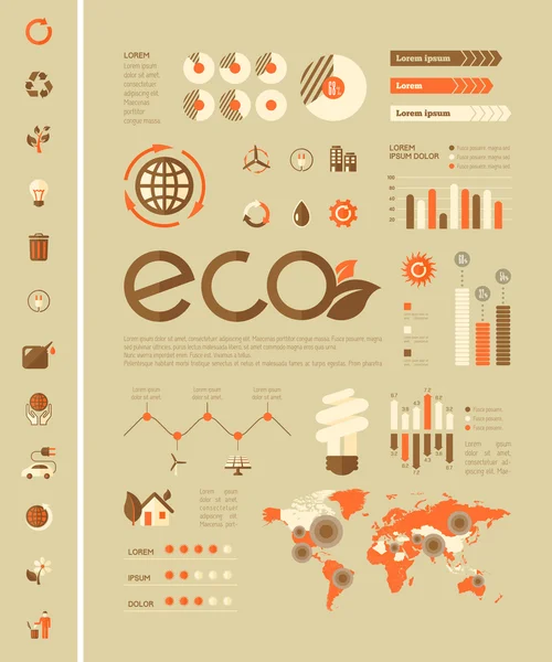 Ecology Infographic Template. — Stock Vector