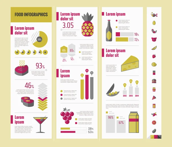 Food Infographic Template. — Stock Vector