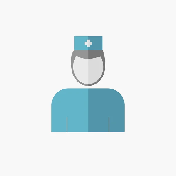 Icône plate médicale — Image vectorielle