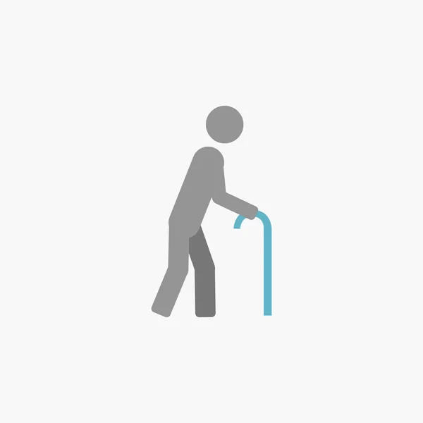 Icono plano de discapacidad — Vector de stock