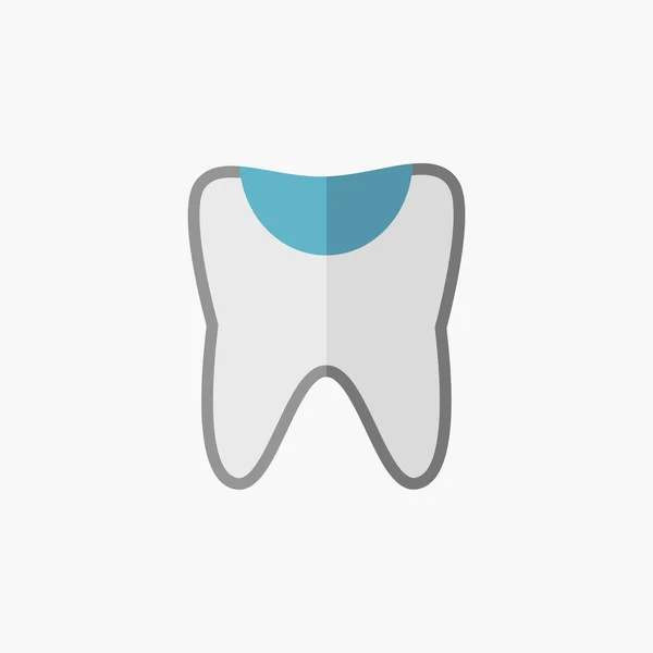 Icona piatto dentale — Vettoriale Stock