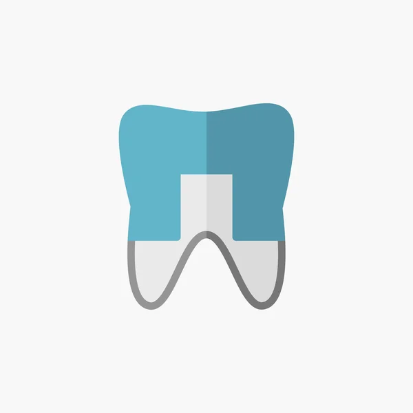 Zahnflattersymbol — Stockvektor
