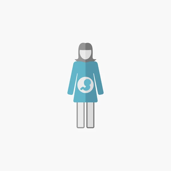 Moederschap platte pictogram — Stockvector