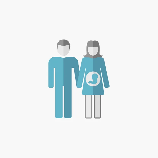 Maternidad Apartamento Icon — Vector de stock