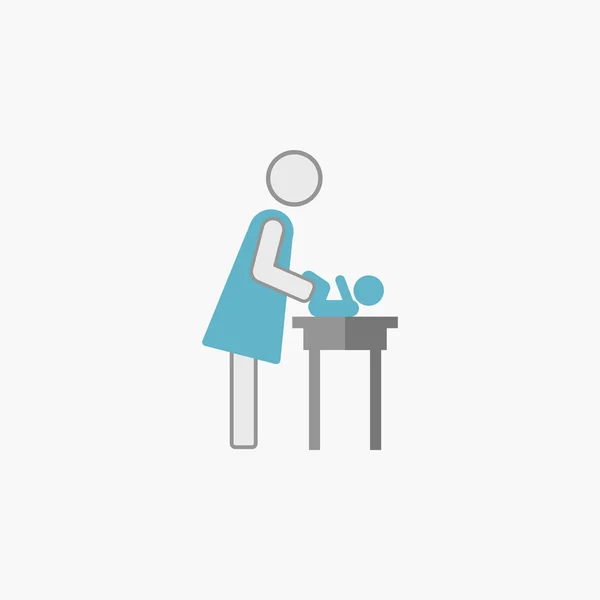 Icône plate de maternité — Image vectorielle
