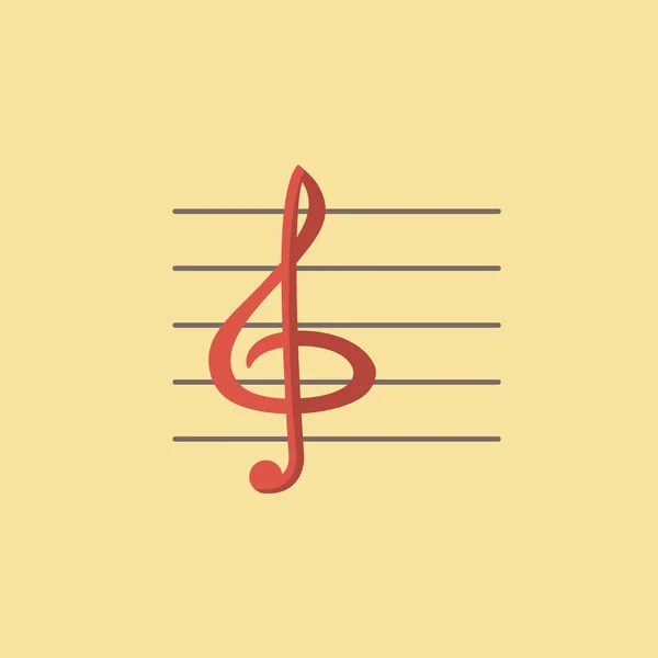 Clef pictogram — Stockvector