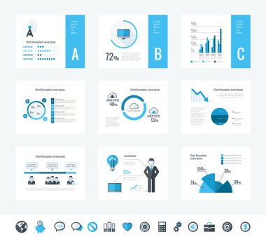 teknoloji Infographic öğeleri