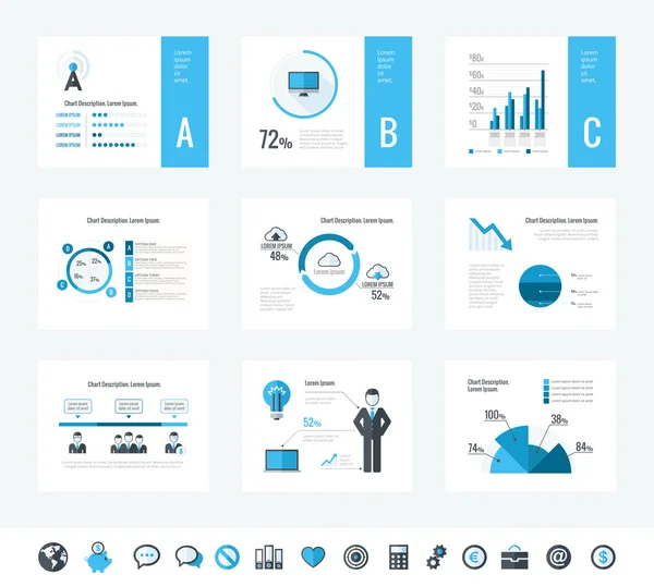 Elementos infográficos de tecnologia — Vetor de Stock