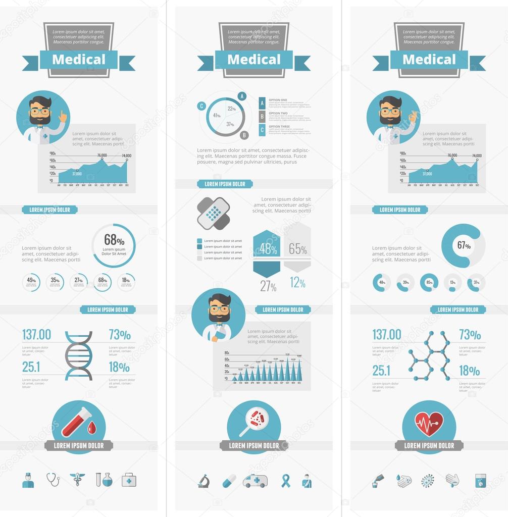 Healthcare Infographic Elements.