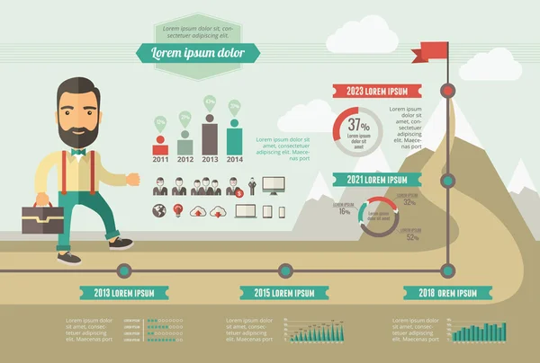 Technologie infographic sjabloon — Stockvector