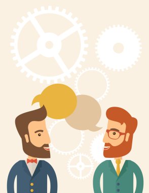 İki profesyonel genç adam