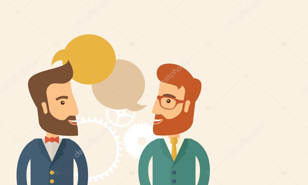 Two people talking Vector Art Stock Images | Depositphotos Two people talking Vector Art Stock Images | Depositphotos