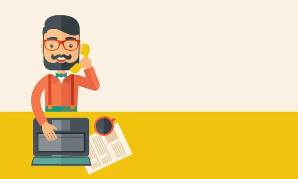 Telemarketing — Stock Vector