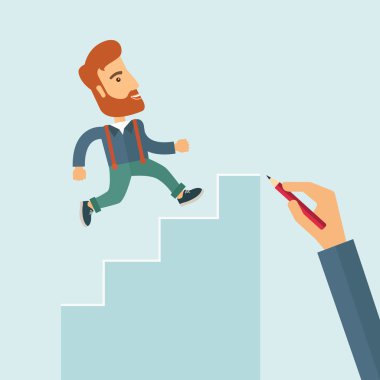 Bir adam el çekilmiş