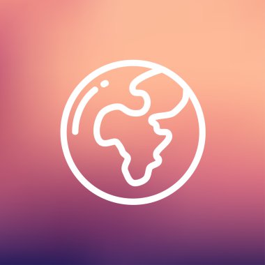 Modern ince çizgi simge