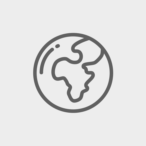 Современный значок тонкой линии
