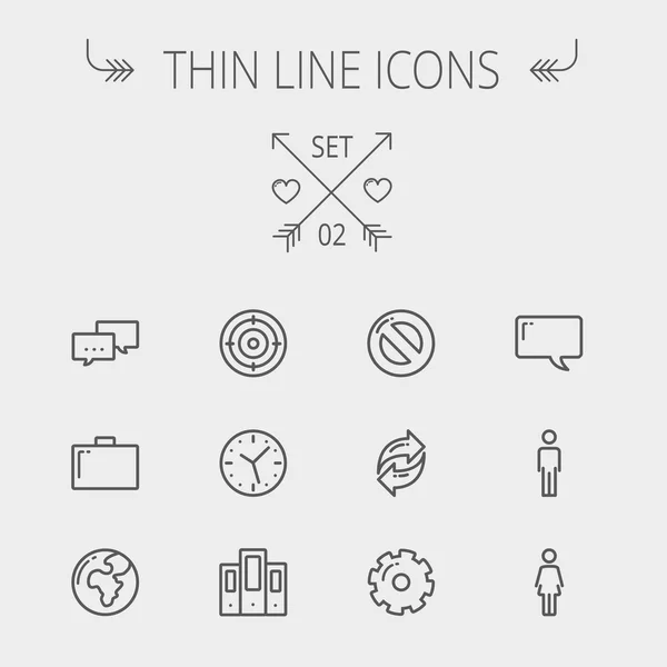 Technology thin line icon set — Stock Illustration Technology thin line icon set Royalty Free Stock Vectors