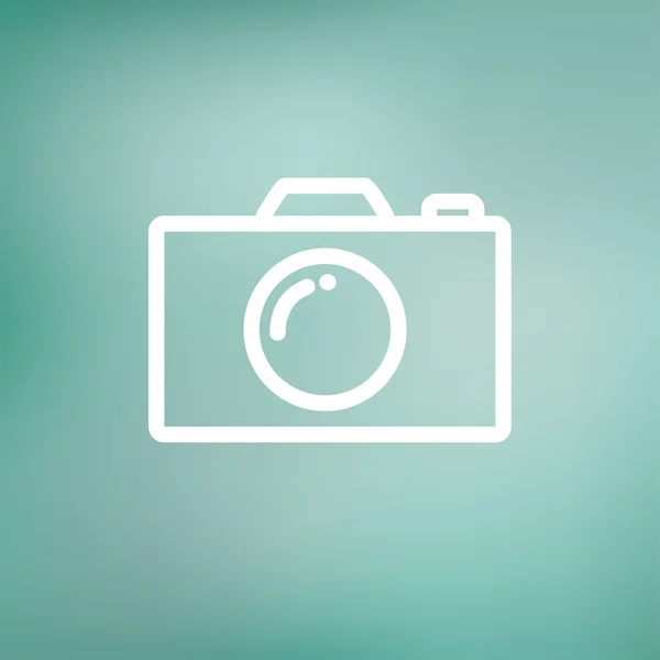 Câmera ícone de linha fina — Vetor de Stock