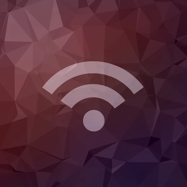 WiFi a lapos stílusú ikon — Stock Vector