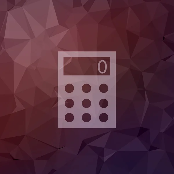 Kalkulačka v ploché styl ikon — Stockový vektor