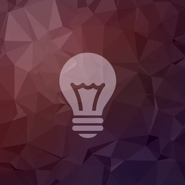 Lamp idee in platte stijlicoon — Stockvector