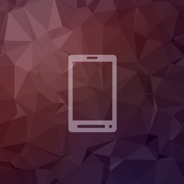 Hareket eden telefon içinde düz stil ikonu