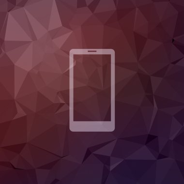 Hareket eden telefon içinde düz stil ikonu