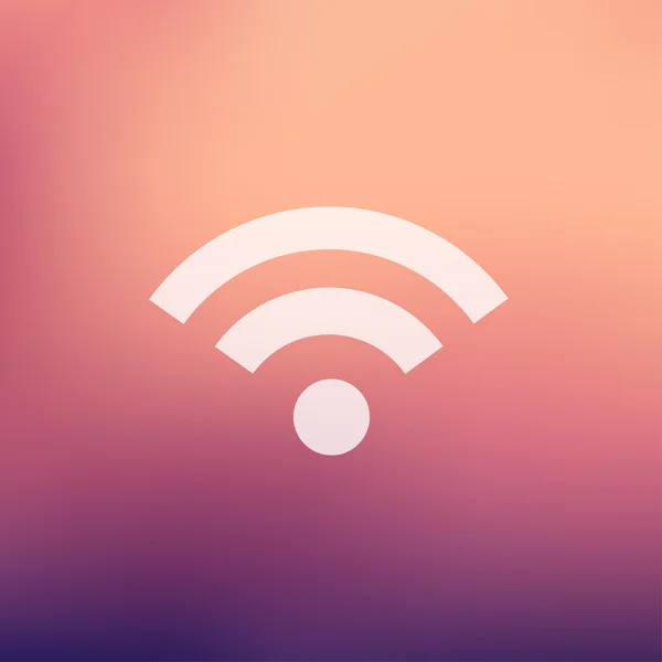 Wifi no ícone de estilo plano — Vetor de Stock