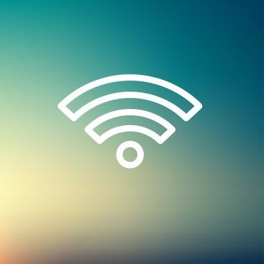 Wifi thin line icon clipart