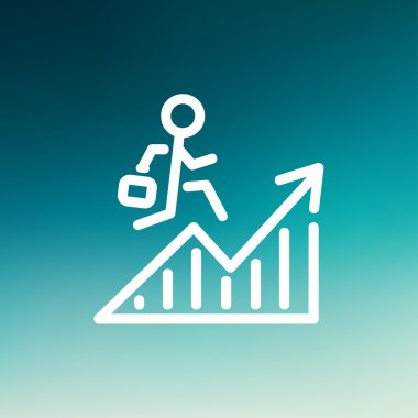 Finansal Kurtarma ince çizgi simgesi