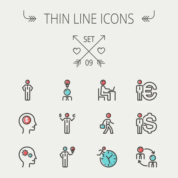 Business thin line icon — Stock Vector