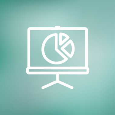 Pasta grafik ince çizgi simgesi ile rulo perde