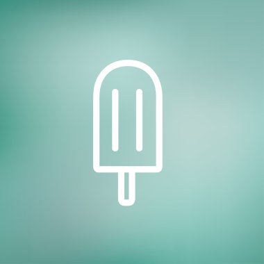 Buzlu şeker ince çizgi simgesi