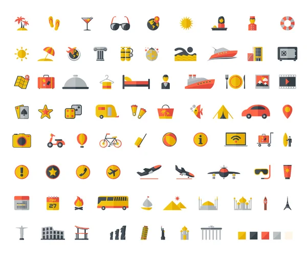 Reise-Icon-Set — Stockvektor