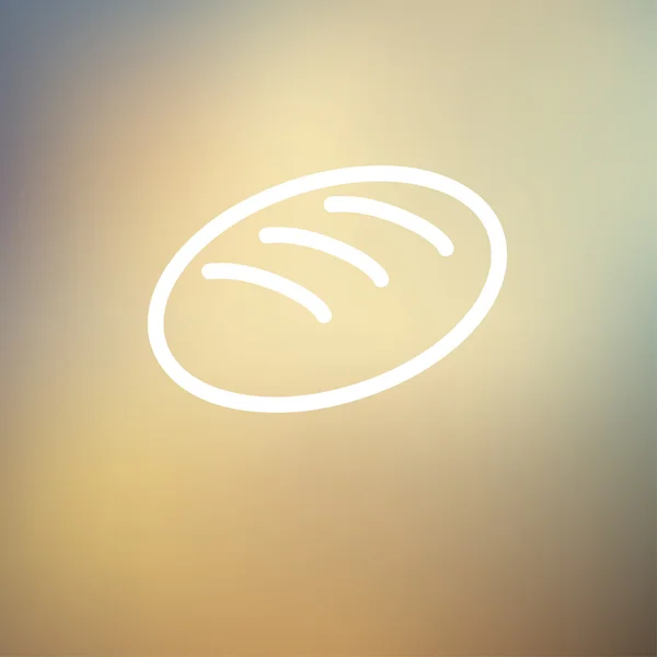 Bread thin line icon — Stock Vector