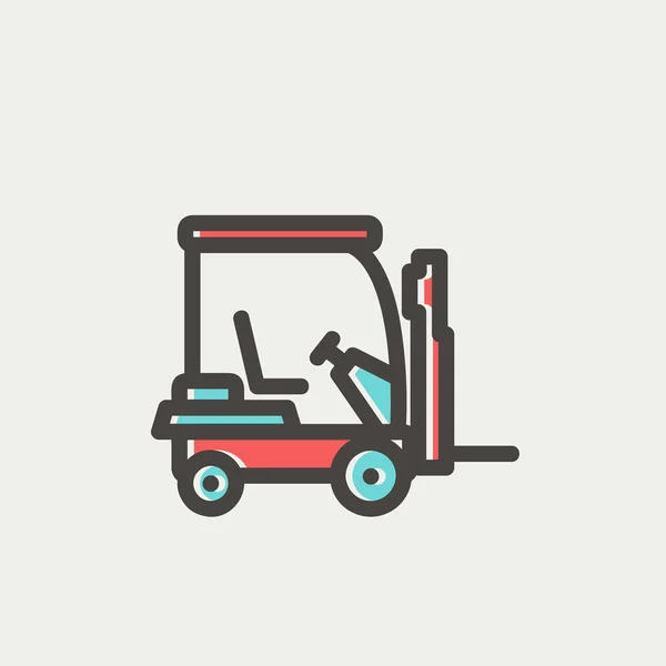 Icono de línea delgada carrito de golf — Archivo Imágenes Vectoriales